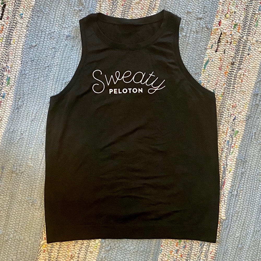 Lululemon Peloton Tank Top Sz 10 ‘sweaty’ EUC M2
